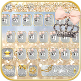 Silver Gold Keyboard theme icon