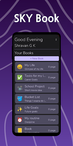 Android application SKY Book:Private Diary with AI screenshort