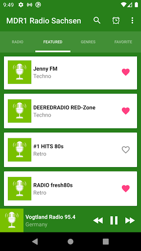 Vogtland Radio 95.4 App Screen 3