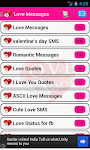 screenshot of Love Messages