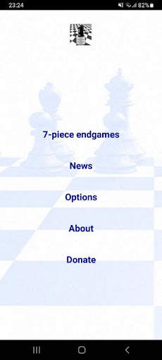 Android application 7-piece chess endgames screenshort