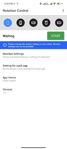 Rotation Control - Oriantetion Screen 3