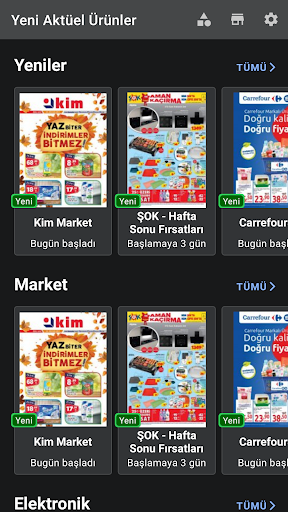 Android application Tüm Aktüel Ürünler screenshort