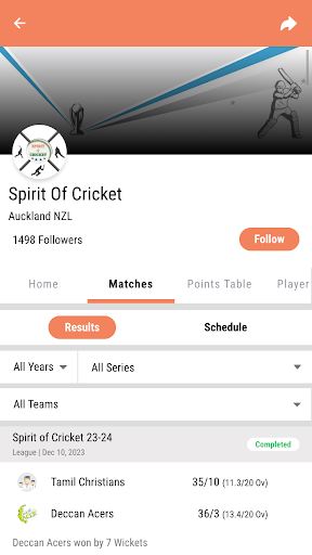 Spirit Of Cricket Screen 3