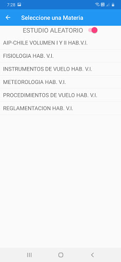 Preparate IFR Exam DGAC Chile Screen 2