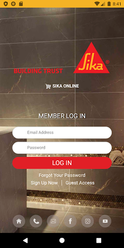 Android application Sika Online screenshort