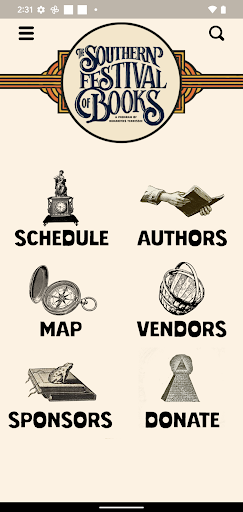 Android application Southern Festival of Books screenshort
