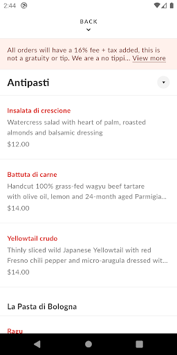 UOVO Pasta Screen 3