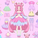 Princess Girl Dress up doll icon