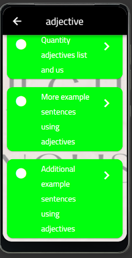 Android application adjective screenshort