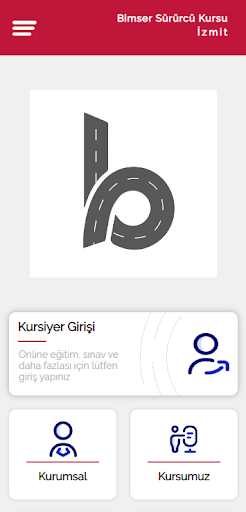 Android application Bimser Sürücü Kursu screenshort