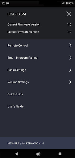 Screenshot of MESH Utility for KENWOOD