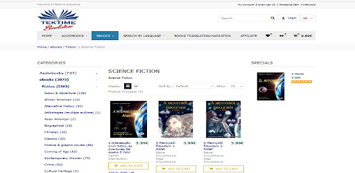 Tektime Bookstore Screen 3