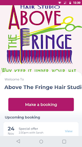 Screenshot 1 Above The Fringe Hair Studio android