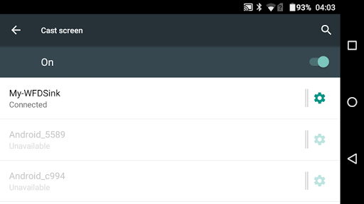 Wi-Fi Display (Miracast) Recei Screen 3