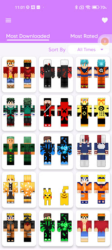 Android application Anime Skin for Minecraft screenshort