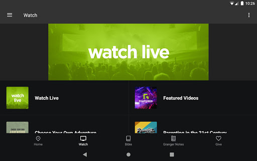 Screenshot of Granger Community Church
