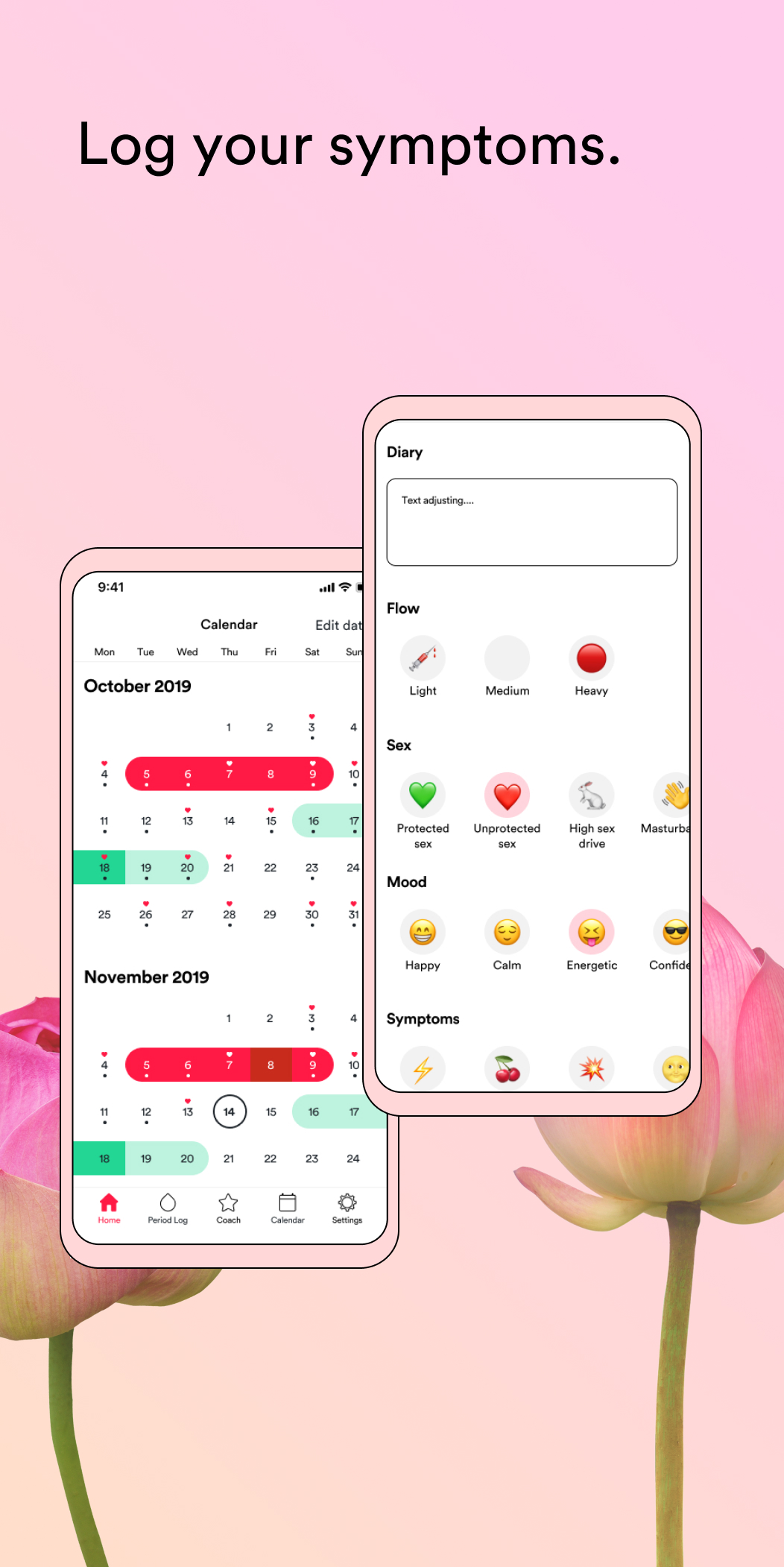 Android application Period Diary. Cycle Calendar & Ovulation Tracker screenshort