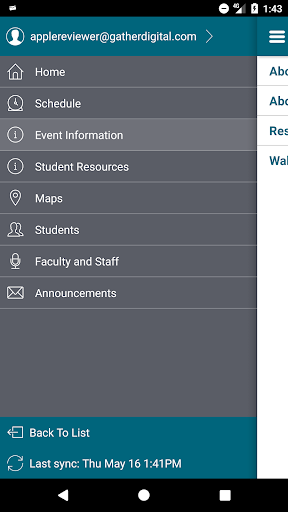 Walden University Events Screen 2