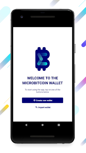 Android application MBC Wallet - MicroBitcoin Wall screenshort