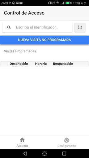 Android application Entrance WF screenshort