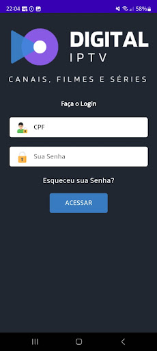 Android application Digital IPTV Cliente screenshort