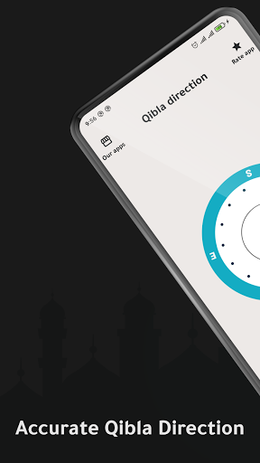 Android application Qibla Locator - Accurate Kaaba screenshort