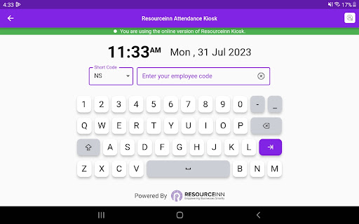 Android application Resourceinn Kiosk screenshort