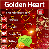 GO SMS Golden Heart icon