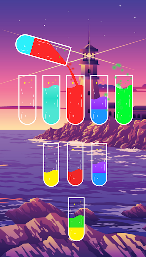 Android application H2O Puzzle game: water Sorting screenshort