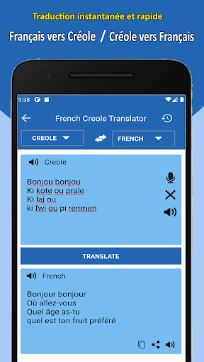 French Creole Translator Screen 3