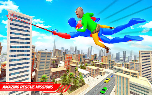 Flying Police Robot Rope Hero: Gangster Crime City 45 screenshots 15