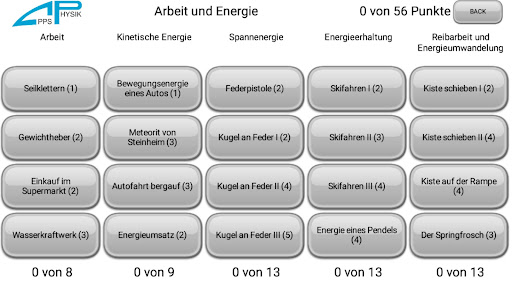 Android application Arbeit und Energie screenshort
