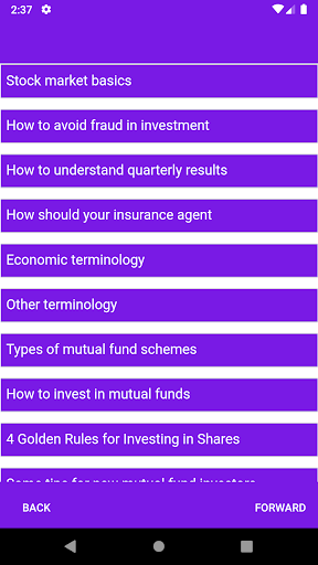 Share Market Trading Guide Screen 2