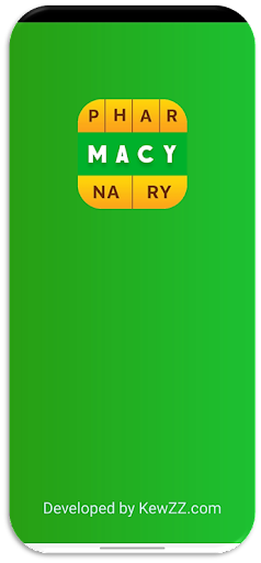 Android application Pharmacynary Quiz 2.0 screenshort