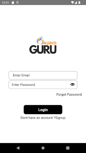Android application AUDIO-GURU screenshort
