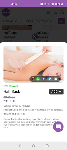 Mango Salon - Services  home