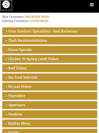 Oran Tandoori Screen 2