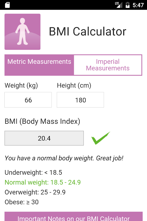 BMI Calculator by MES - 1.0.7 - (Android)