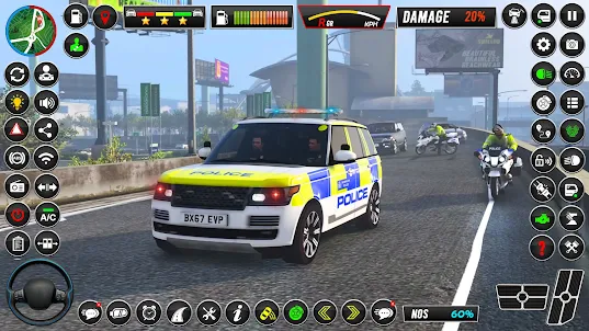 police simulateur réel voiture