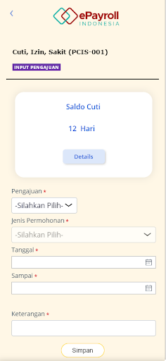 Android application PayrollQ screenshort