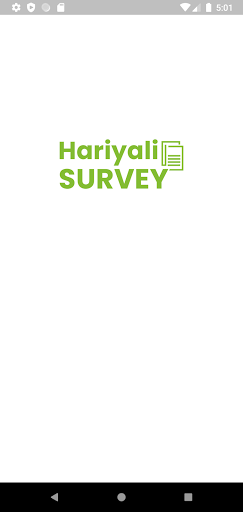 Android application Hariyali Survey screenshort