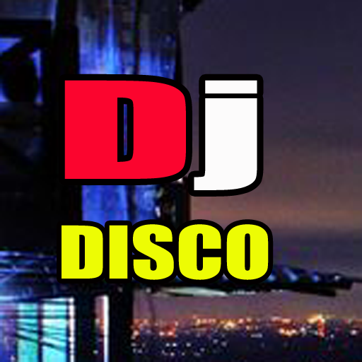 DJ musik disco remix logo
