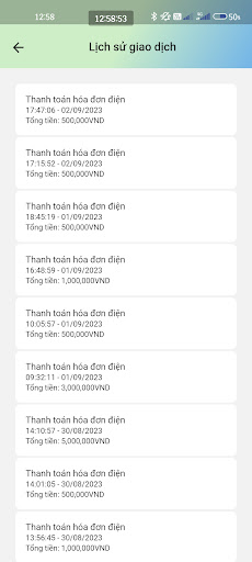 Android application Phoenix Pay screenshort