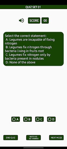 Botany MCQs with Answers Screen 3