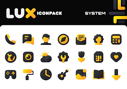 LuX Yellow IconPack