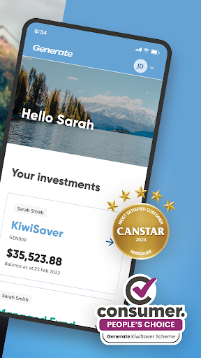 Generate KiwiSaver Screen 2