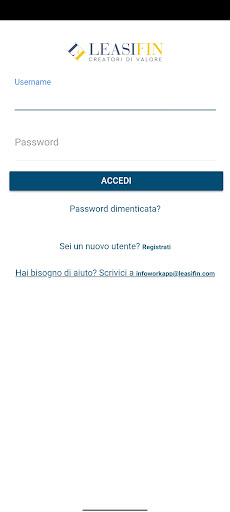 Android application Workapp Leasifin screenshort