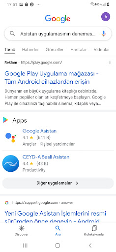 Asistan Sesle Uygulama Yönetin Screen 3