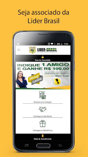 Android application Lider Brasil screenshort
